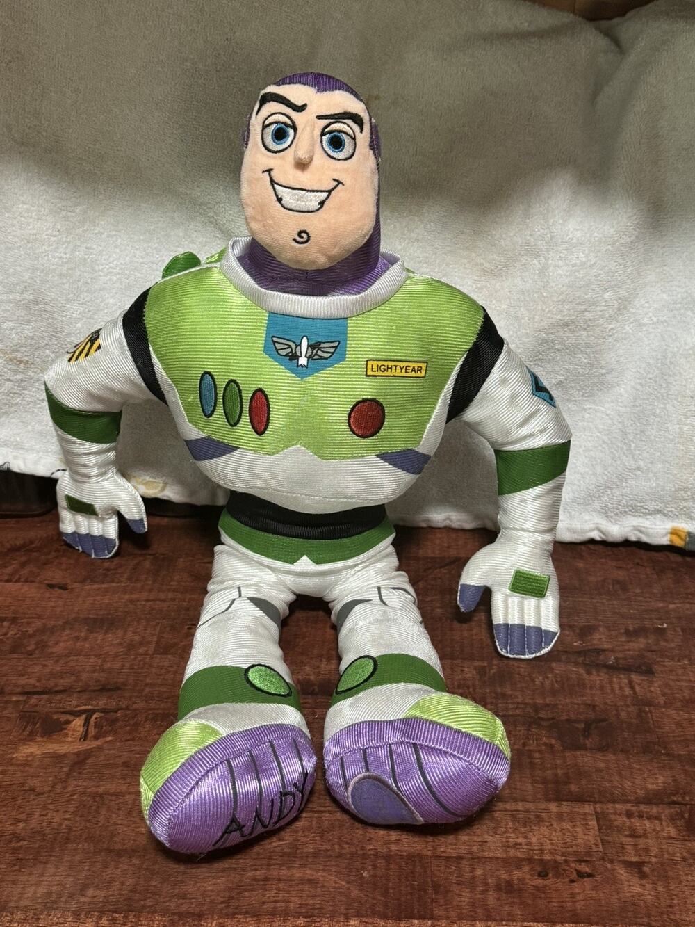 Plush stuffed Buzz Lightyear Toy Story Disney Store Pixar 19"